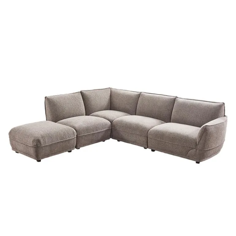 Modular Sectional with Ottoman - 5 pcs