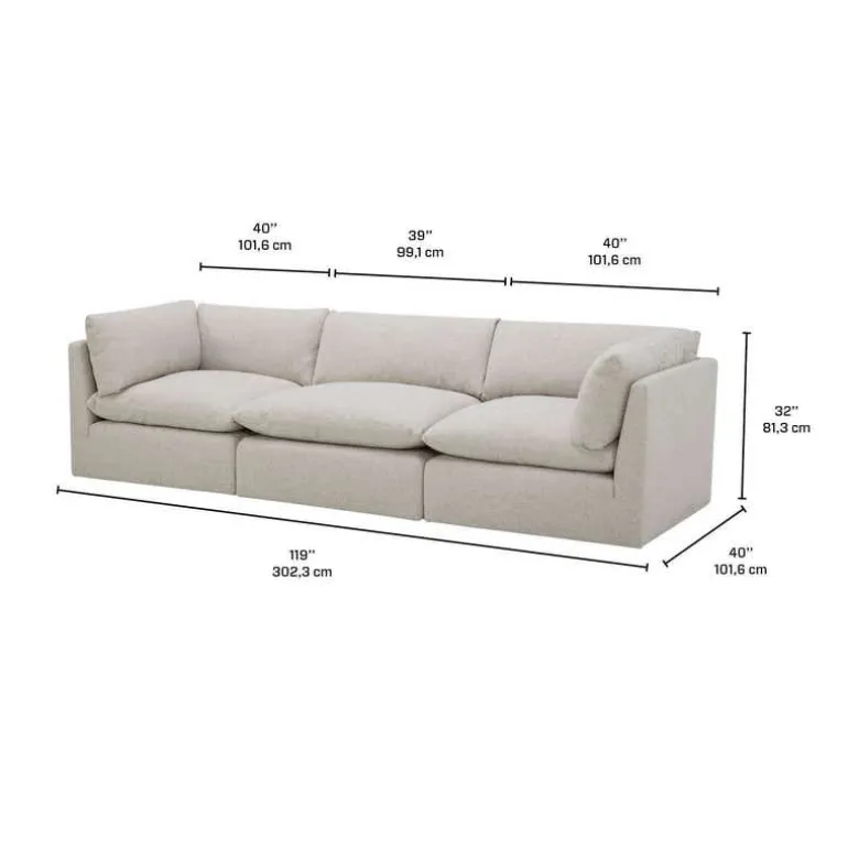 Modular Sofa - 3 pcs
