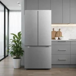 MOFFAT 18 Cu Ft 30 In Refrigerator  Bottom Freezer, French door - MNE18DYTNFS
