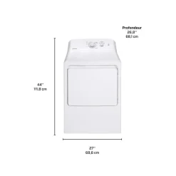 MOFFAT Dryer Front-Load White 27" - MTX22EBMRWW