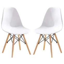 Moulded Chairs (Set of 2) - White