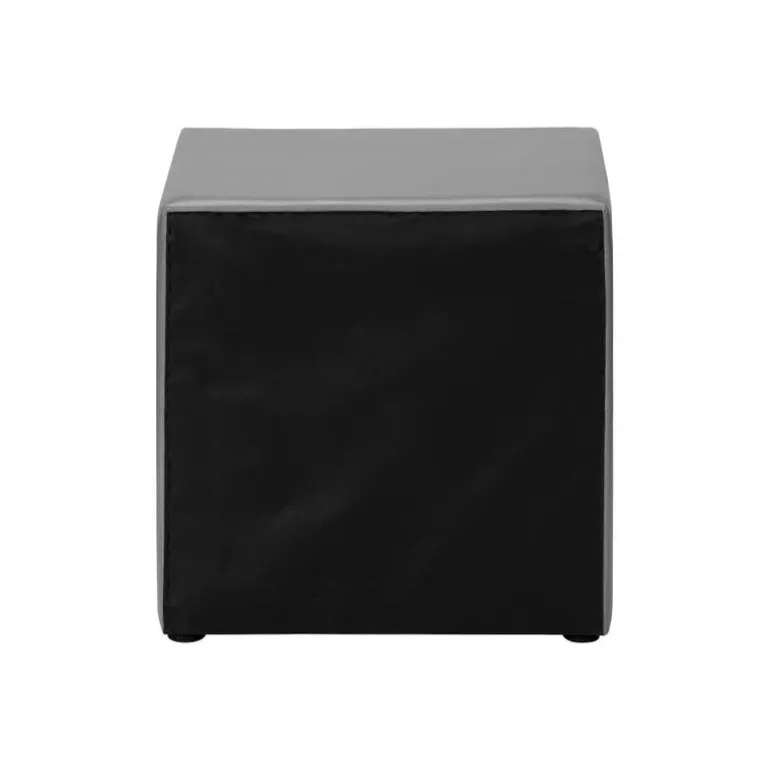 Nightstand - upholstered / 2 storage drawers - 21"h - grey leather-look - Monarch