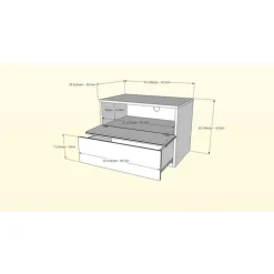 Nightstand, 1-Drawer, Black - Nexera