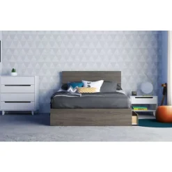 Nightstand, 1-Drawer, White - Nexera