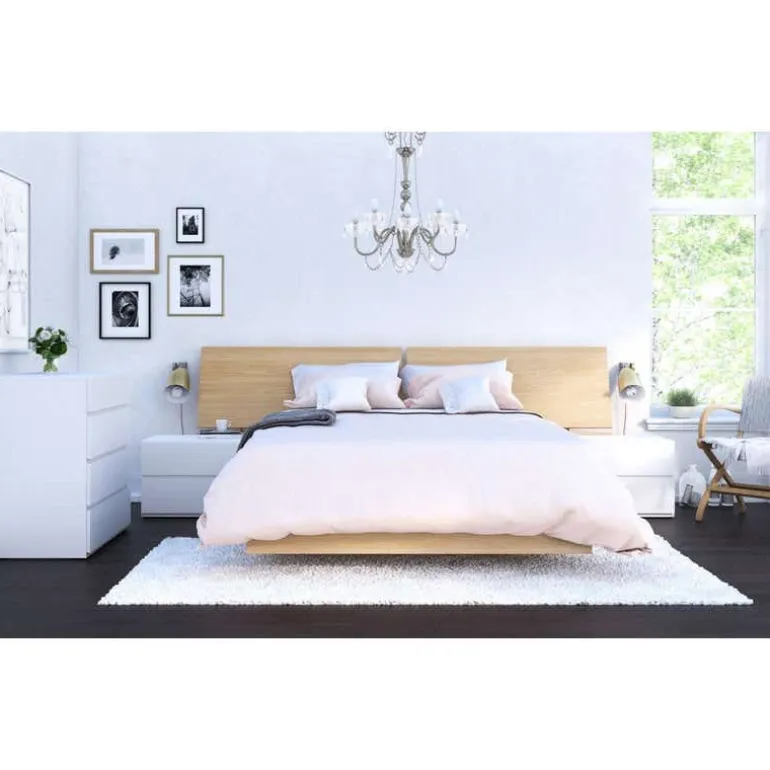 Nightstand, 1-Drawer, White - Nexera