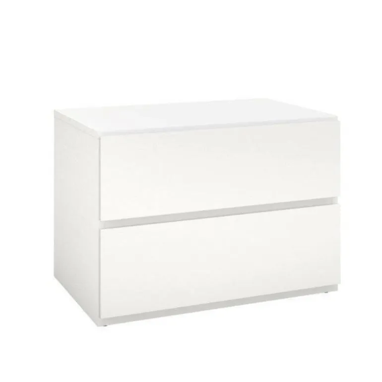 Nightstand, 1-Drawer, White - Nexera