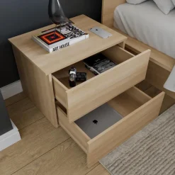 Nightstand With 2-Drawers - Nexera