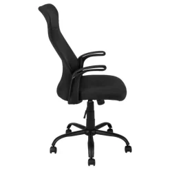 Office chair - black / black fabric / multi position - Monarch