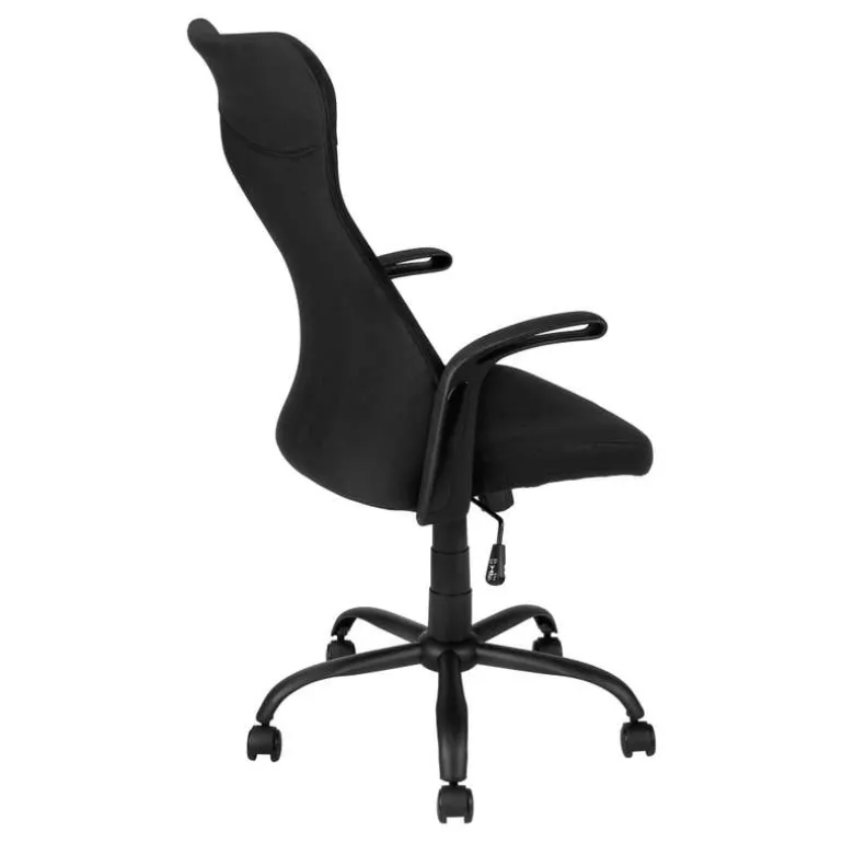 Office chair - black / black fabric / multi position - Monarch