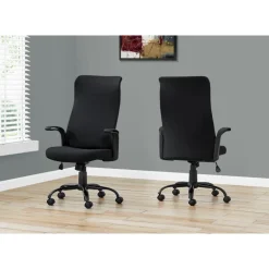 Office chair - black / black fabric / multi position - Monarch