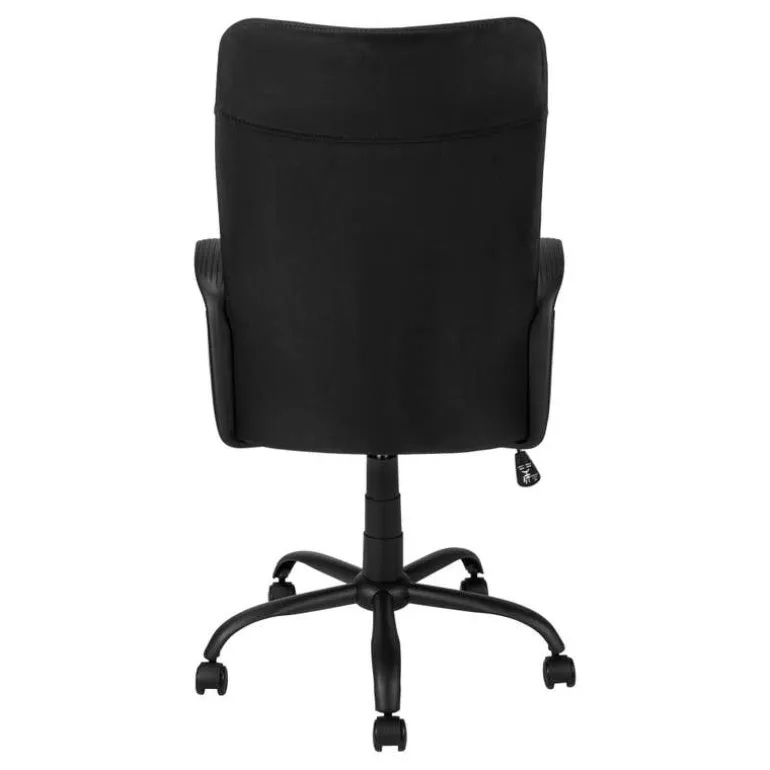 Office chair - black / black fabric / multi position - Monarch