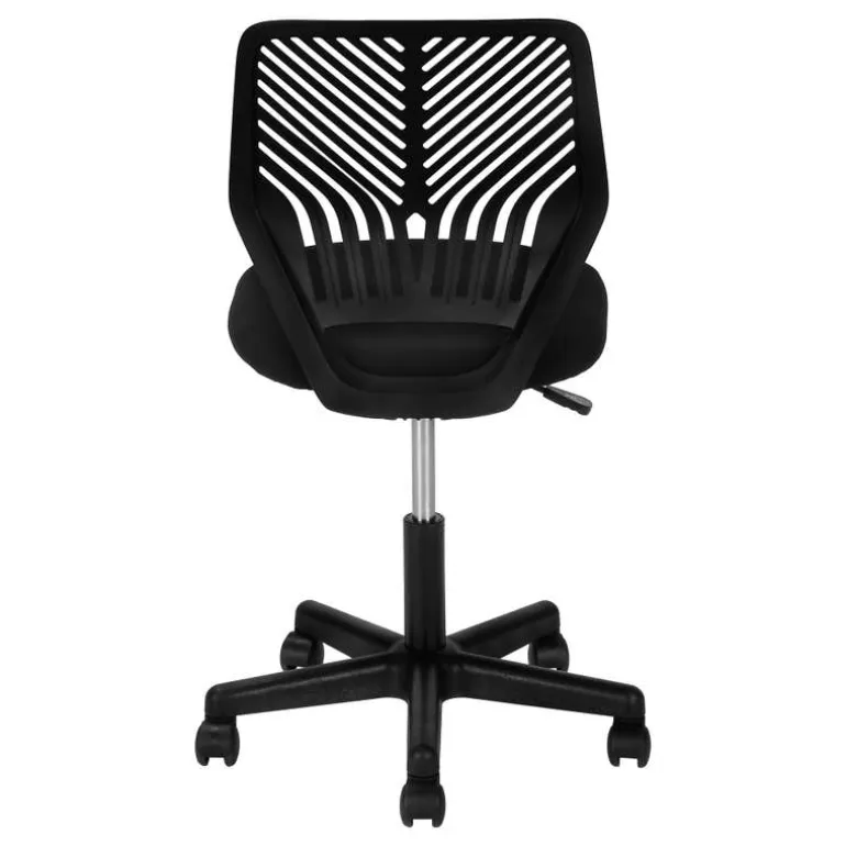 Office chair - black juvenile / black base on castors - Monarch
