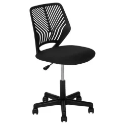 Office chair - black juvenile / black base on castors - Monarch