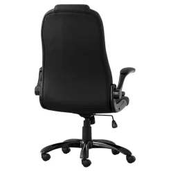 Office chair - black leather-look / high back executive - Monarch