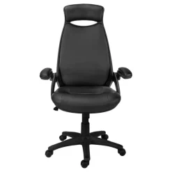 Office chair - black leather-look / multi position - Monarch