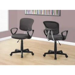Office chair - grey mesh juvenile / multi position - Monarch