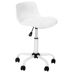 Office chair - juvenile low back - adjustable height white - Monarch