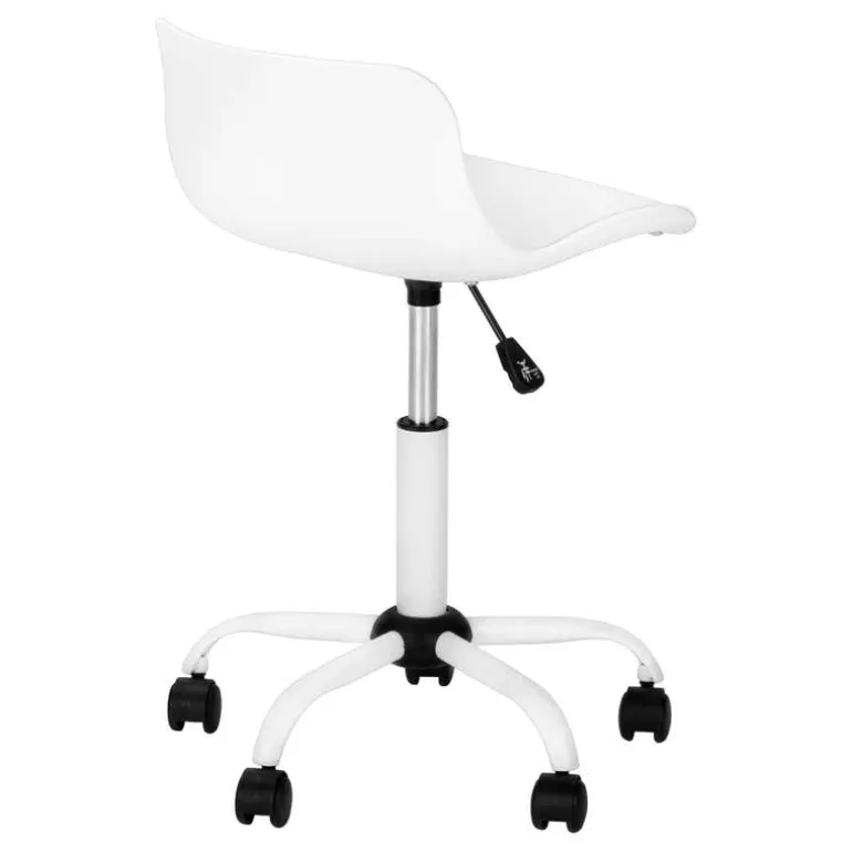 Office chair - juvenile low back - adjustable height white - Monarch