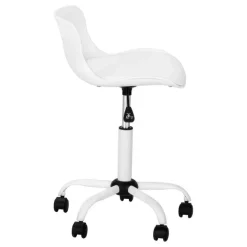 Office chair - juvenile low back - adjustable height white - Monarch