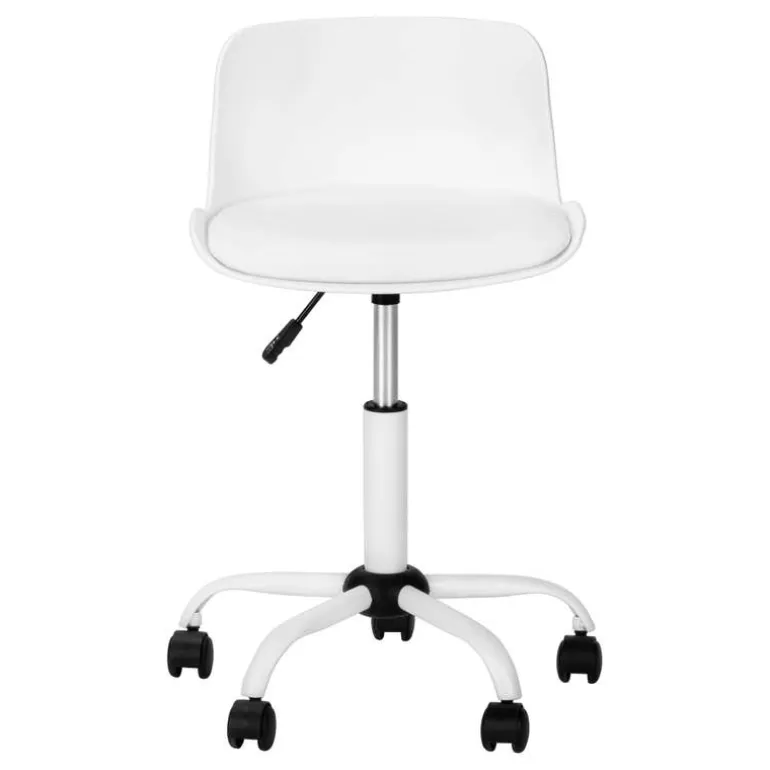 Office chair - juvenile low back - adjustable height white - Monarch