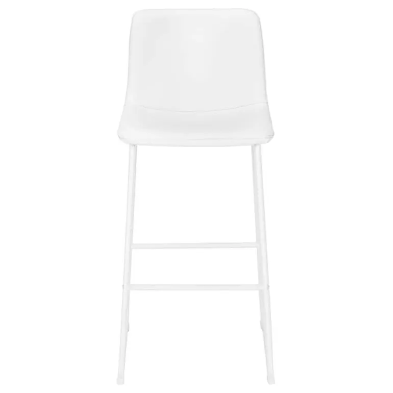 Office chair - standing desk / metal frame - curved backrest / white leather- - Monarch