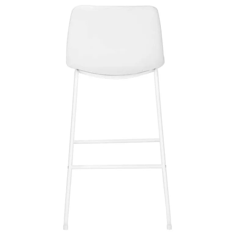 Office chair - standing desk / metal frame - curved backrest / white leather- - Monarch