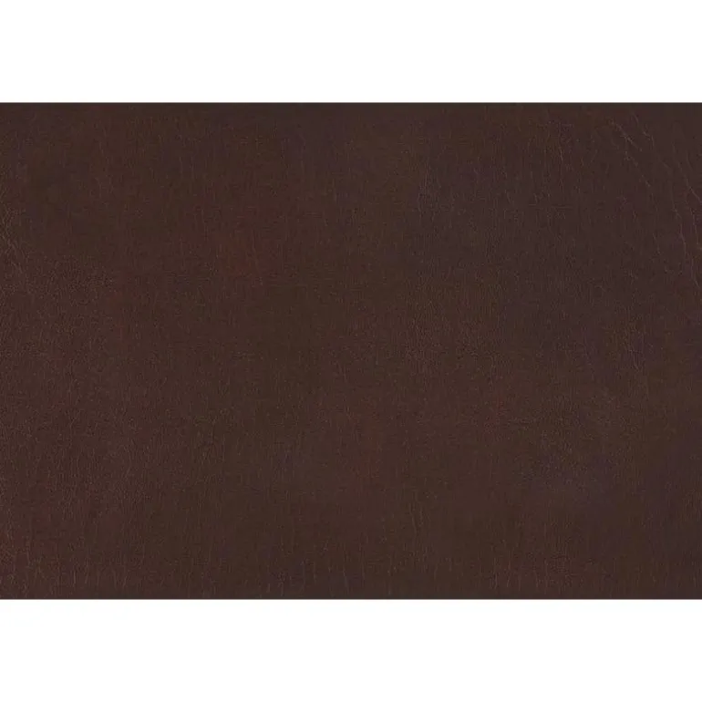 Office chair standing desk / metal frame - curved backrest / brown leather- - Monarch