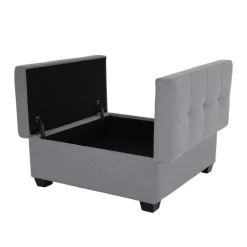 Ottoman with Storage - Grey