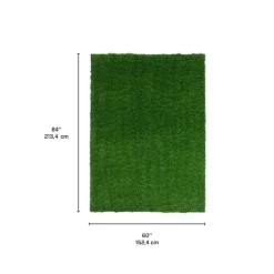 Outdoor Faux Green Grass Rug - 5 x 7