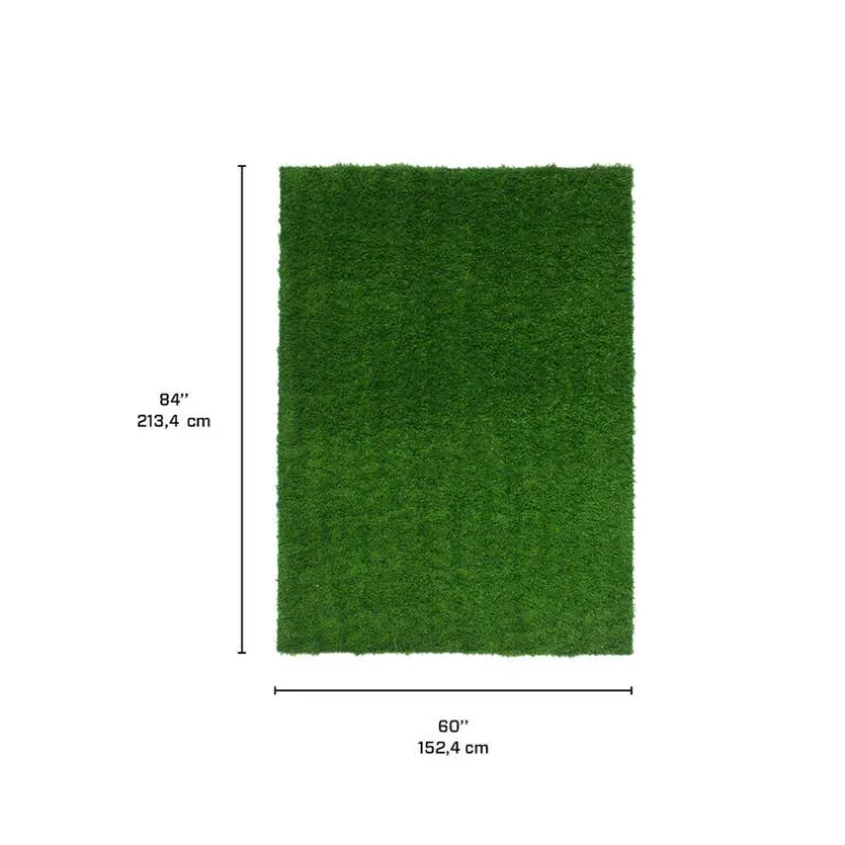 Outdoor Faux Green Grass Rug - 5 x 7