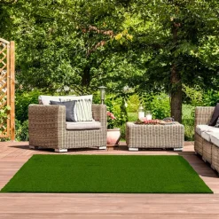 Outdoor Faux Green Grass Rug - 5 x 7