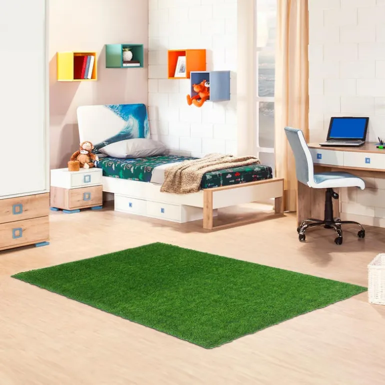 Outdoor Faux Green Grass Rug - 5 x 7