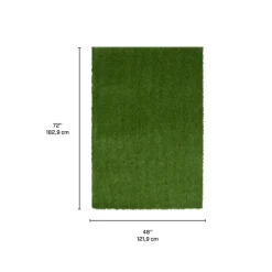 Outdoor Faux Green Grass Rug - 4 x 6