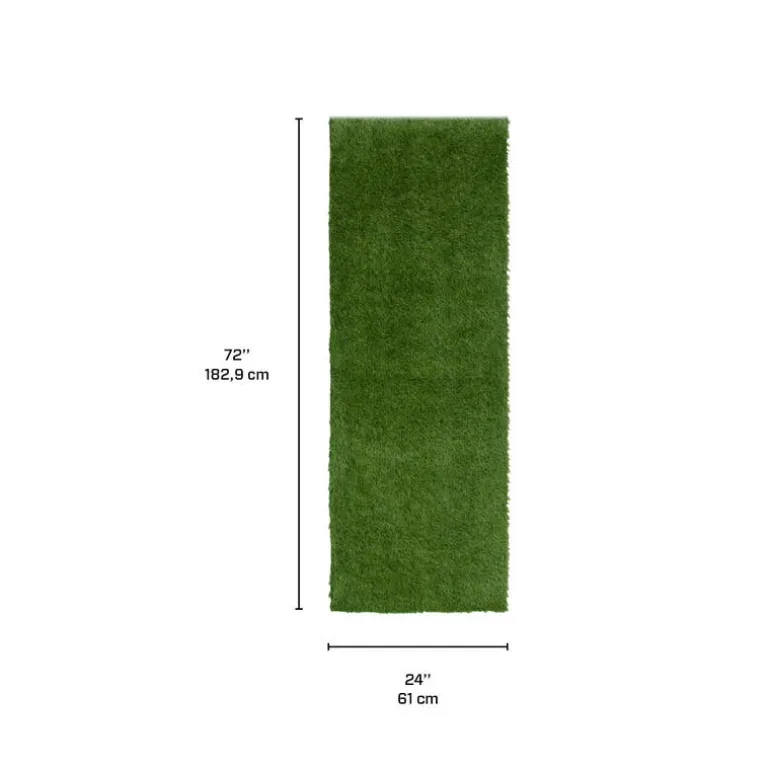Outdoor Faux Green Grass Rug - 2 x 6