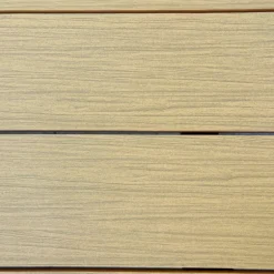 Outdoor Polywood and Aluminum Dining Table with Trestle Base