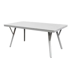 Outdoor Polywood and Aluminum Rectangular Table