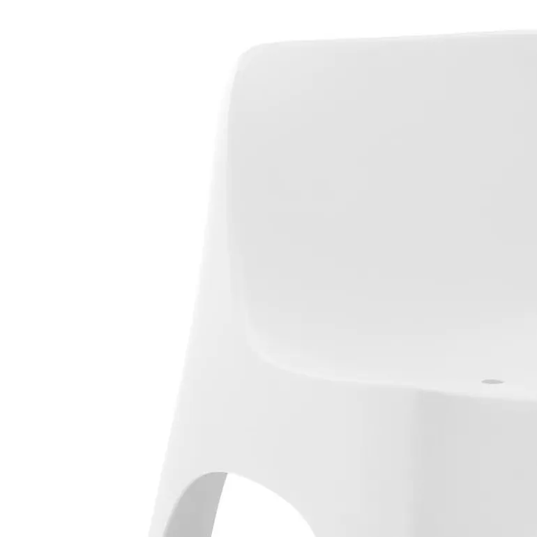 Outdoor Resin Conversation Set with 1 Accent Table and 2 Stackable Seats - White