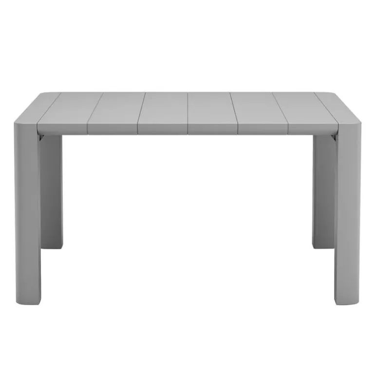 Outdoor Resin Rectangular Dining Table - Grey
