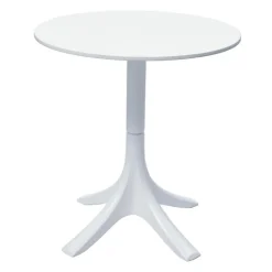 Outdoor Resin Round Table - White