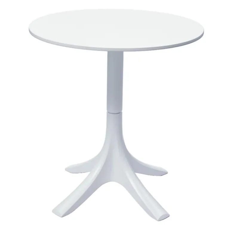 Outdoor Resin Round Table - White