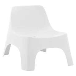 Outdoor Resin Stackable Seat - White