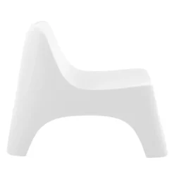 Outdoor Resin Stackable Seat - White