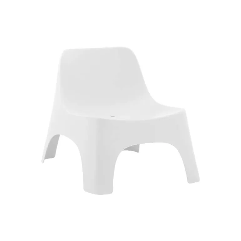 Outdoor Resin Stackable Seat - White