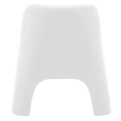 Outdoor Resin Stackable Seat - White