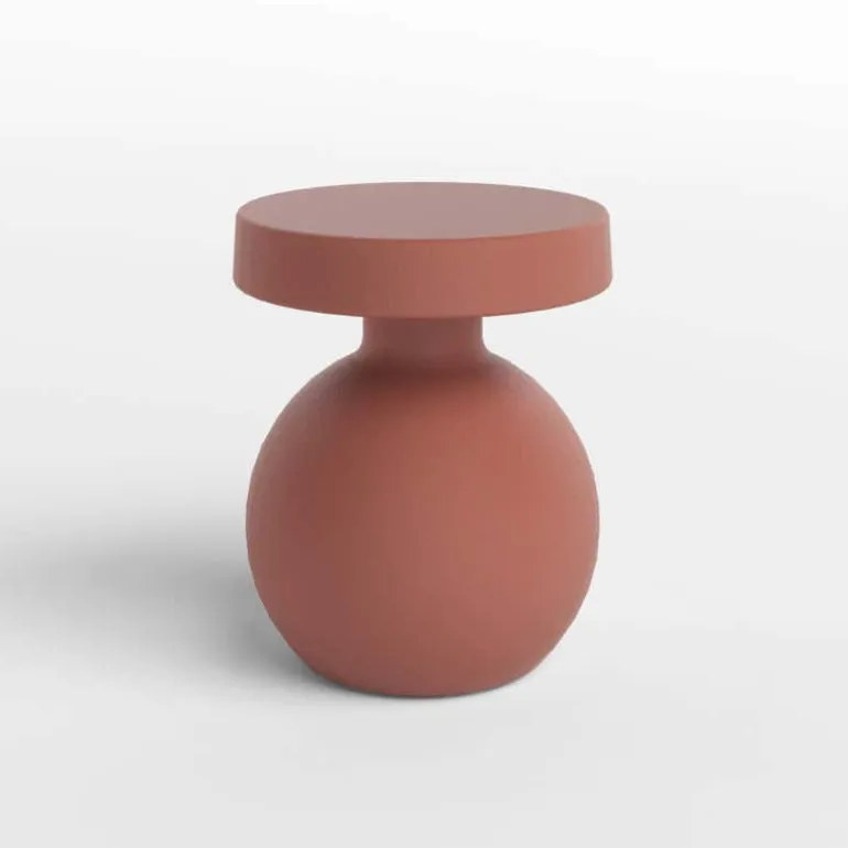 Outdoor Rounded-Base Side Table