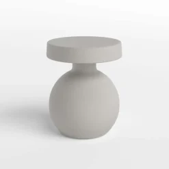 Outdoor Rounded-Base Side Table