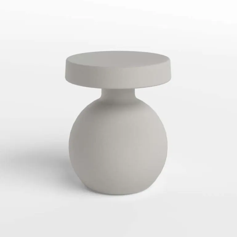 Outdoor Rounded-Base Side Table