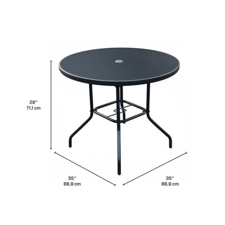 Outdoor Steel Round Dining Table