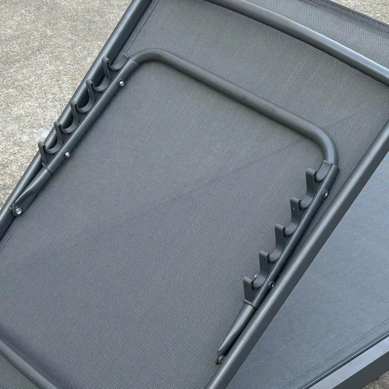 Outdoor Textilene Lounge Chair - Grey