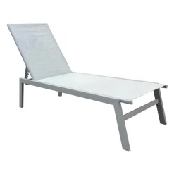 Outdoor Textilene Lounge Chair - Beige